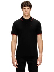 diesel ανδρική μπλούζα πόλο με λογότυπο και contrast ρίγες slim fit `t-rejust-doval-pj` - s26a150330