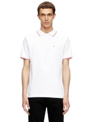 diesel ανδρική μπλούζα πόλο με λογότυπο και contrast ρίγες slim fit `t-rejust-doval-pj` - s26a150330