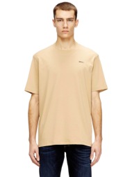 diesel ανδρικό t-shirt με λογότυπο regular fit `t-adjust-met` - s26a196460aiju μπεζ