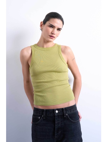 topshop γυναικείο τοπ μονόχρωμο αμάνικο `μary` - 31000872