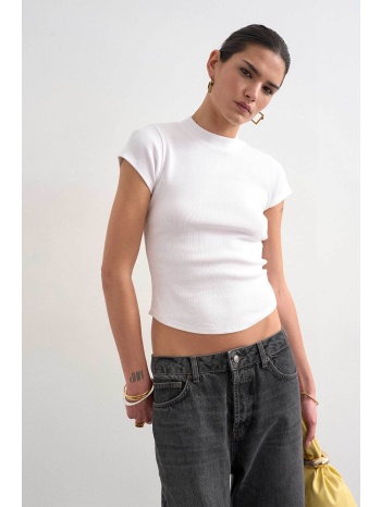 topshop γυναικεία μπλούζα μονόχρωμη `tsea` - 31000933 λευκό