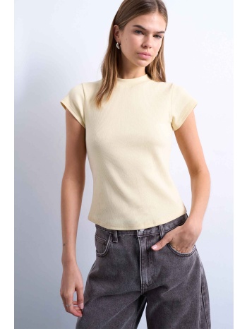 topshop γυναικεία μπλούζα μονόχρωμη `tsea` - 31000933