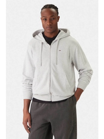 tommy jeans ανδρική ζακέτα φούτερ με λογότυπο relaxed fit 