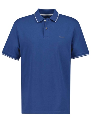 gant ανδρική μπλούζα πόλο πικέ με contrast trims regular