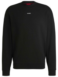 hugo boss ανδρική μπλούζα φούτερ μονόχρωμη regular fit - 50525892 μαύρο