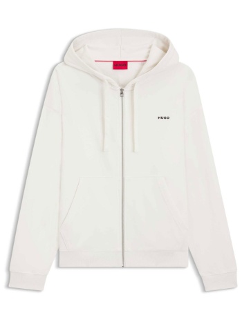 hugo boss ανδρική ζακέτα φούτερ με κουκούλα relaxed fit 