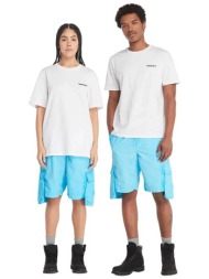 timberland unisex t-shirt με λογότυπο regular fit `small linear logo` - tb0a5qqt1001 λευκό