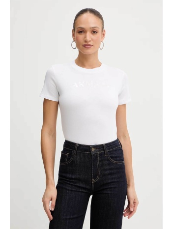 armani exchange γυναικείο t-shirt με λογότυπο από παγιέτες