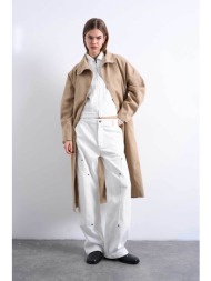 topshop γυναικεία καπαρτίνα `scarlett` - 31000939 μπεζ