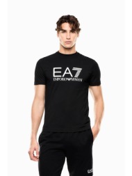 ea7 ανδρικό t-shirt με λογότυπο slim fit - 7m001412af22264 μαύρο