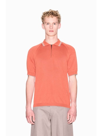 armani exchange ανδρική πλεκτή μπλούζα πόλο με φερμουάρ