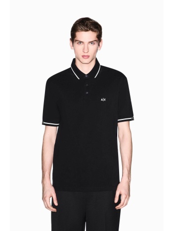 armani exchange ανδρική κοντομάνικη μπλούζα πόλο πικέ με