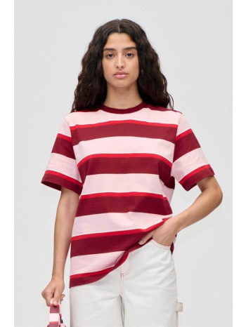 stine goya γυναικείο t-shirt με ριγέ σχέδιο boxy fit 