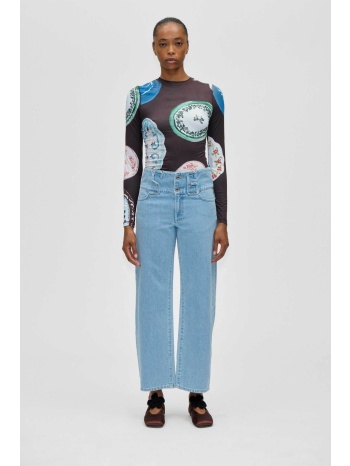 stine goya γυναικείο τζιν παντελόνι denim με sg θυλάκια 