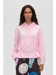 stine goya γυναικείο φούτερ με ελαστική μέση `muted blush` - sg-ss26-t085-2430 ροζ