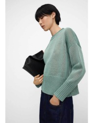 adolfo domínguez γυναικείο πουλόβερ μονόχρωμο ribbed - 253061262 γαλάζιο