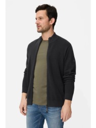 camel active ανδρική πλεκτή ζακέτα structured με ψηλό λαιμό regular fit - c261-409501-7k01 μπλε σκού