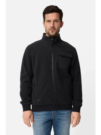 camel active ανδρική ζακέτα φούτερ με ψηλό λαιμό regular