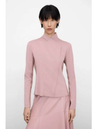 adolfo domínguez γυναικείο biker jacket faux suede - 275011153 ροζ