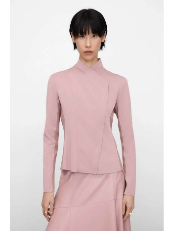 adolfo domínguez γυναικείο biker jacket faux suede 