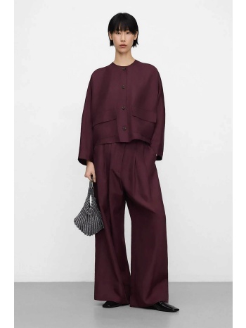 adolfo domínguez γυναικείο παντελόνι με διπλές πτυχώσεις