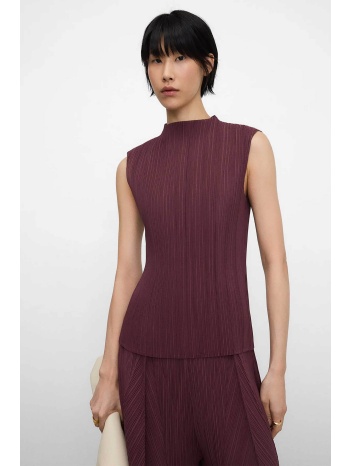 adolfo domínguez γυναικείo τοπ αμάνικο με τσαλακωμένη