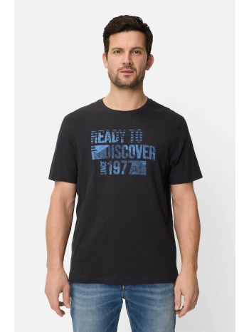 camel active ανδρικό t-shirt με lettering relaxed fit 