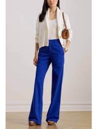 lauren ralph lauren γυναικείο ψηλόμεσο παντελόνι wide leg - 200965654009 μπλε