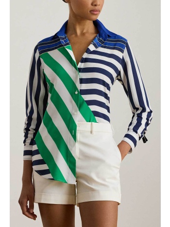 lauren ralph lauren γυναικείο πουκάμισο colour-blocked με