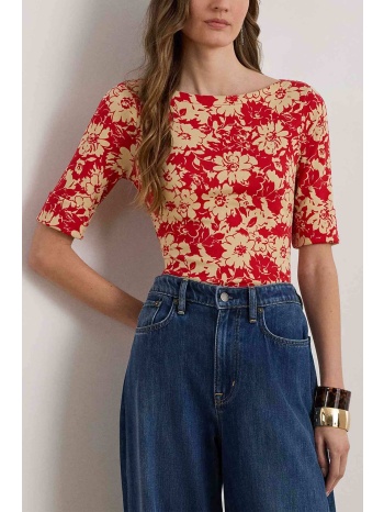lauren ralph lauren γυναικεία μπλούζα με floral print και