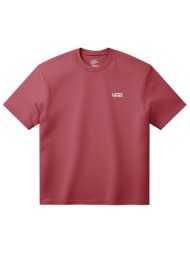 vans ανδρικό t-shirt loose fit `left chest logo` - vn000r9xfo91 κόκκινο