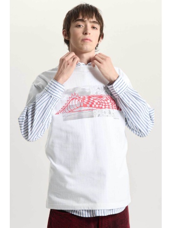 vans ανδρικό t-shirt relaxed fit `wave check` 