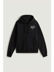 vans ανδρική μπλούζα φούτερ με κουκούλα regular fit `palm drive` - vn000u28blk1 μαύρο