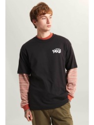 vans ανδρικό t-shirt loose fit `reaper sam` - vn000vxdblk1 μαύρο