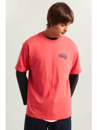 vans ανδρικό t-shirt loose fit `reaper sam` - vn000vxdfo91 ροζ