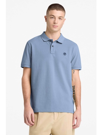 timberland ανδρική μπλούζα πόλο πικέ με κεντημένο logo tree