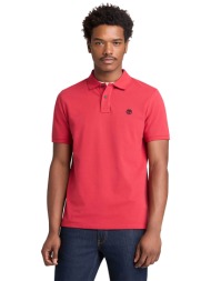 timberland ανδρική μπλούζα πόλο πικέ με κεντημένο logo tree regular fit `millers river` - tb0a6vdpn9