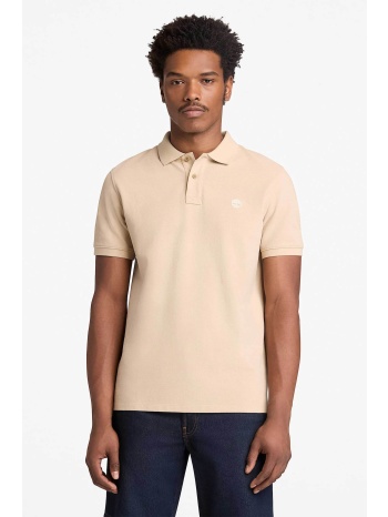 timberland ανδρική μπλούζα πόλο πικέ με κεντημένο logo tree