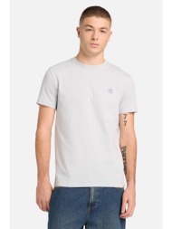 timberland ανδρικό t-shirt με κεντημένο tree logo slim fit `dunstan river` - tb0a2bpra7e1 γκρι ανοιχ