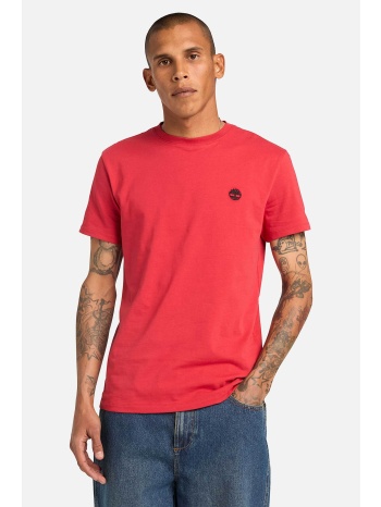 timberland ανδρικό t-shirt με κεντημένο tree logo slim fit