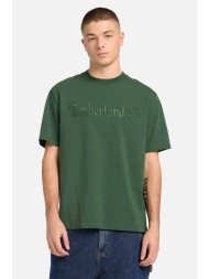 timberland ανδρικό t-shirt με κεντημένο λογότυπο authentic fit `hampthon` - tb0a6vpea6x1 πράσινο