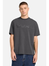 timberland ανδρικό t-shirt με κεντημένο λογότυπο authentic fit `hampthon` - tb0a6vpew081 ανθρακί