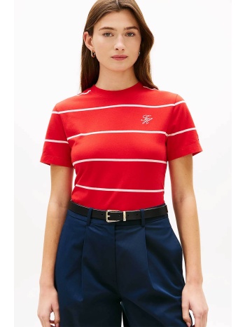 tommy hilfiger γυναικείο t-shirt με κεντημένο monogram