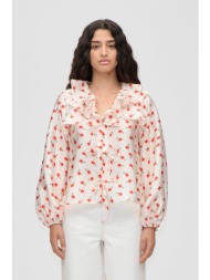 stine goya γυναικεία μπλούζα με floral print `ditzy petunia` - sg-ps26-t125-2067 εκρού