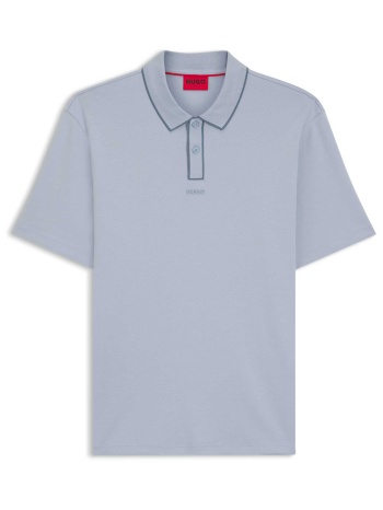 hugo boss ανδρική μπλούζα πόλο με logo patch regular fit