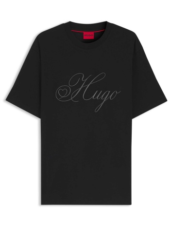 hugo boss ανδρικό t-shirt με logo print relaxed fit
