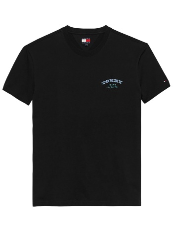 tommy jeans ανδρικό t-shirt με graphic print regular fit 