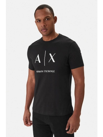 armani exchange ανδρικό t-shirt με logo print slim fit 