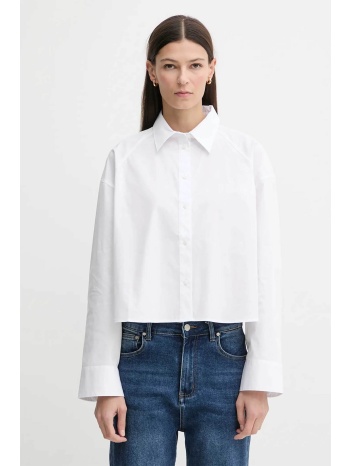 calvin klein jeans γυναικείο πουκάμισο cropped boxy fit 