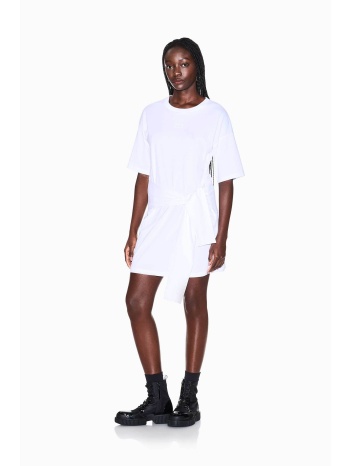 armani exchange γυναικείο mini φόρεμα με λογότυπο και ζώνη